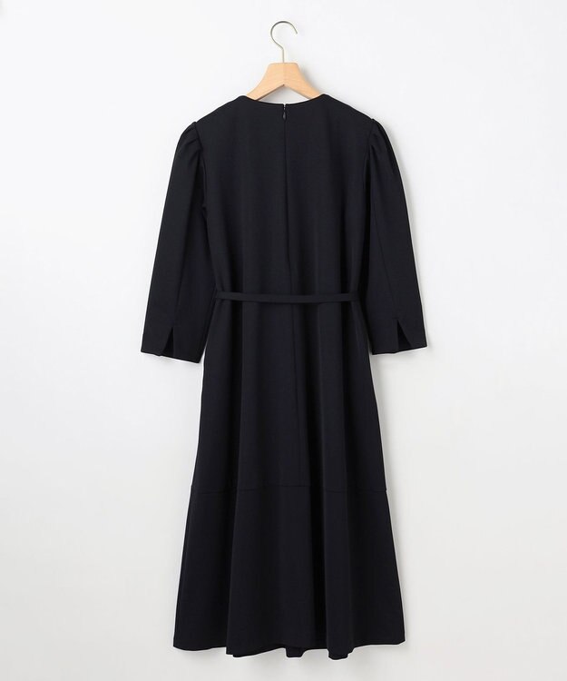 組曲 L 【KUMIKYOKU NAVY】フロントタックドレス ネイビー系