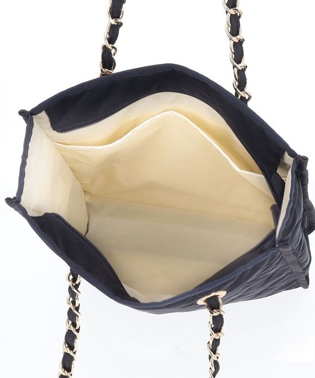 LeSportsac CHAIN N/S TOTE/ディープシーブルーキルト ディープシーブルーキルト