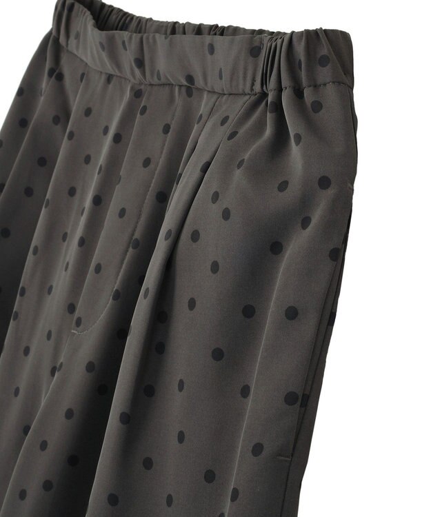 AMERICAN HOLIC ドットサテンイージーパンツ Charcoal Gray
