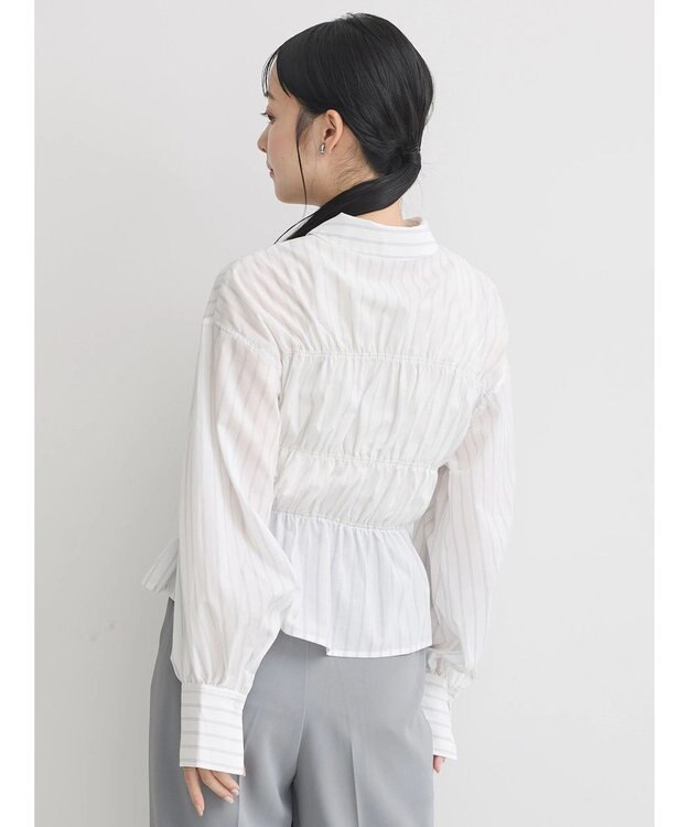 earth music&ecology ビスチェライクシャーリングシャツ（ストライプ） Stripe