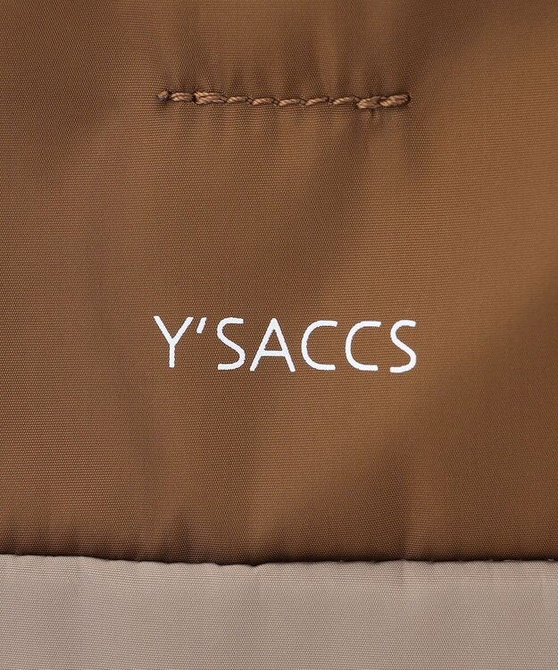 Y'SACCS ドローストリング コンビカラービッグトート チョコ