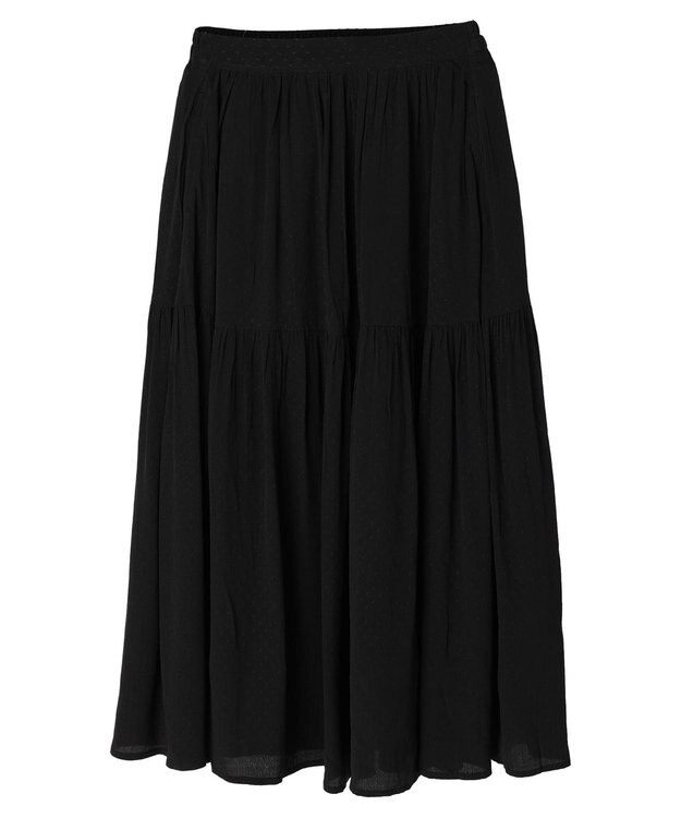 AMERICAN HOLIC ティアードギャザースカート Black