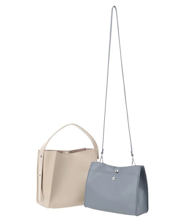 Green Parks ・ｃａｃｈｅ　ｃａｃｈｅ　スナップバッグインセット Light Beige