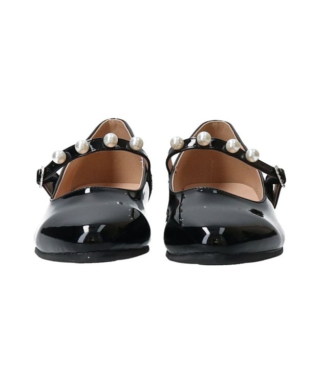 Bridget Birkin 【Bridget Birkin】パールストラップメリージェーンパンプス ブラックエナメル