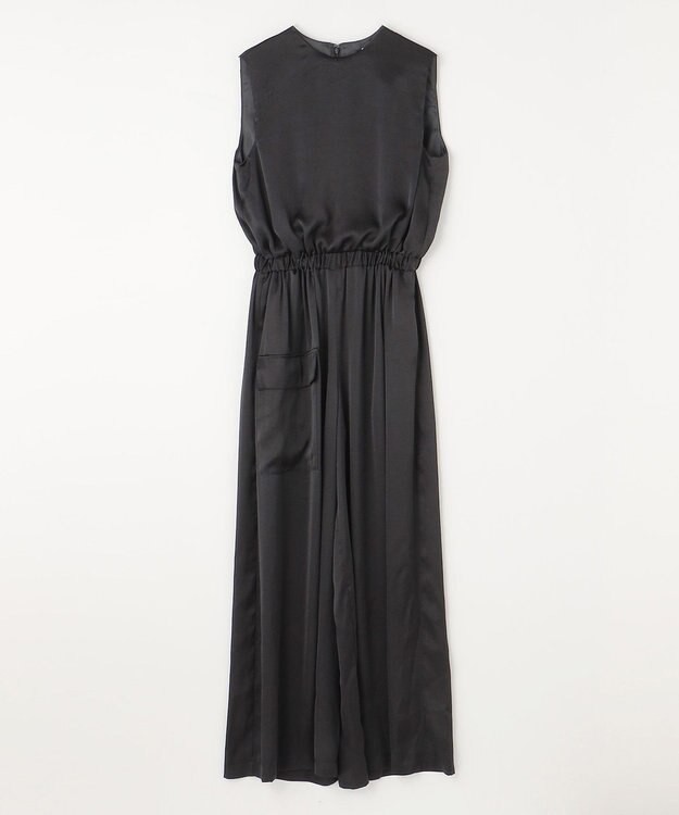 NAVE 【Nave・洗える】ヴィンテージサテン オールインワン ブラック系