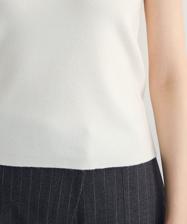 Green Parks SET2点Zipニットカーディガン+アメスリタンク Ivory