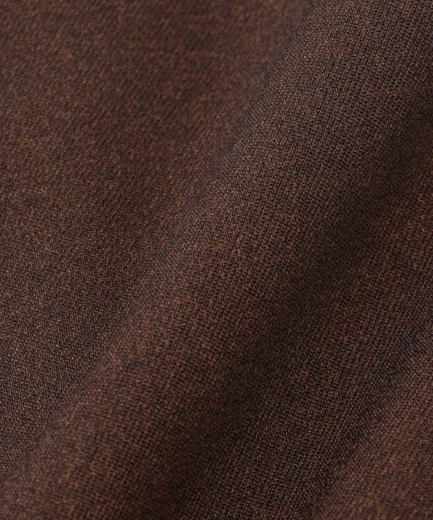 uncrave ウォッシャブルウールライクツイル ジレ ブラウン