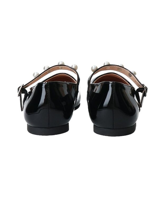 Bridget Birkin 【Bridget Birkin】パールストラップメリージェーンパンプス ブラックエナメル