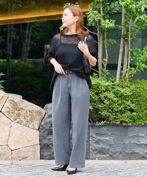 Phoebe 〈オンワード限定セット〉ロマンティックビジューバタフライフープピアス×リッチラインフォースシューネックレス　 シルバー