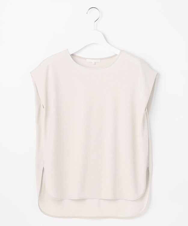 自由区 【WEB先行販売】ストレッチアムンゼンフレンチスリーブ カットソー ベージュ