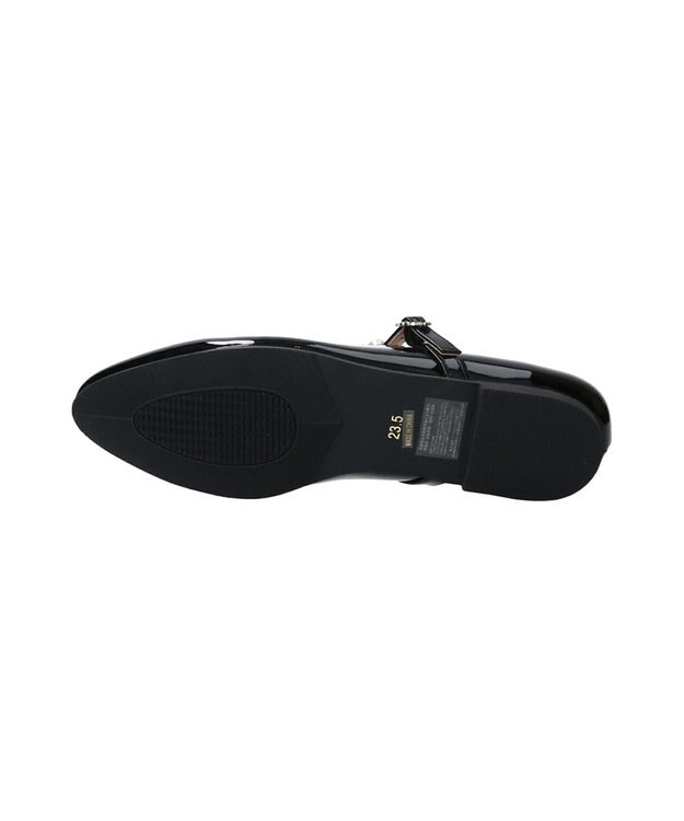 Bridget Birkin 【Bridget Birkin】パールストラップメリージェーンパンプス ブラックエナメル