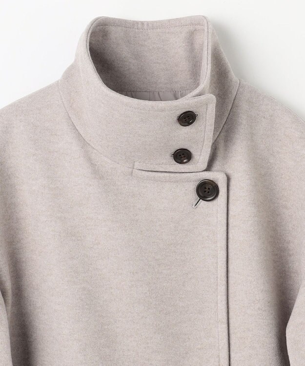 ANY L スタンドコクーンコート グレージュ