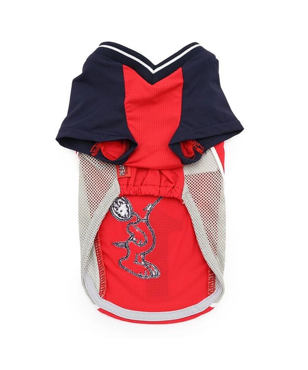 PET PARADISE スヌーピー バレーボール Tシャツ 接触冷感《レッド》 中型犬 大型犬 レッド