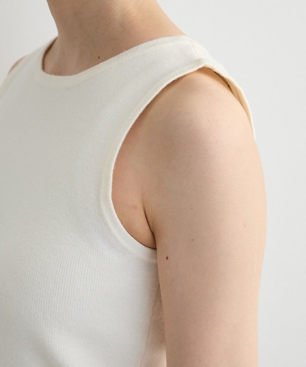 Green Parks SET2点Zipニットカーディガン+アメスリタンク Ivory