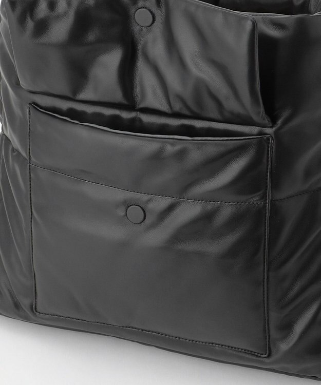 JOSEPH HOMME シンセティックソフトレザー　ワンショルダー バッグＬサイズ ブラック系