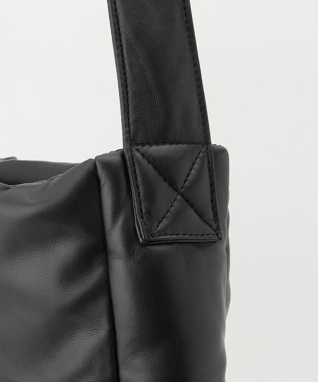 JOSEPH HOMME シンセティックソフトレザー　ワンショルダー バッグＬサイズ ブラック系