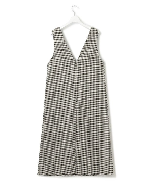 23区 S ガンクラブチェックストレッチ ワンピース モノトーンチェック