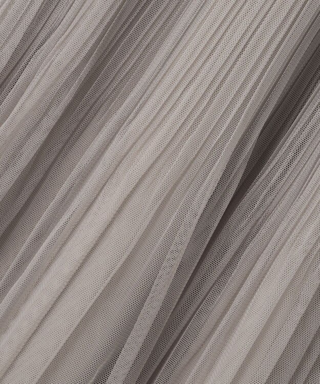 ANY SIS 【美人百花7月号掲載】プリーツチュールティアード スカート グレージュ