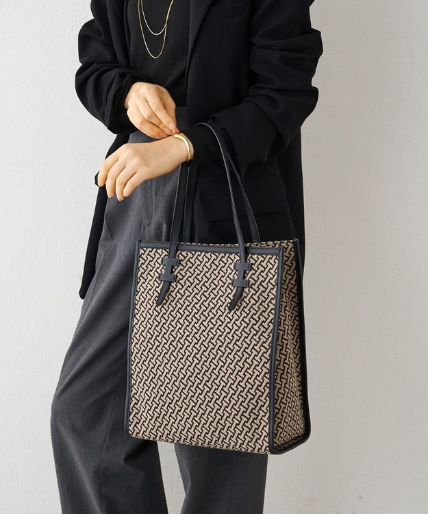 IACUCCI 〈美人百花2月号〉モノグランマ M JACQUARD/RUGA ブラック