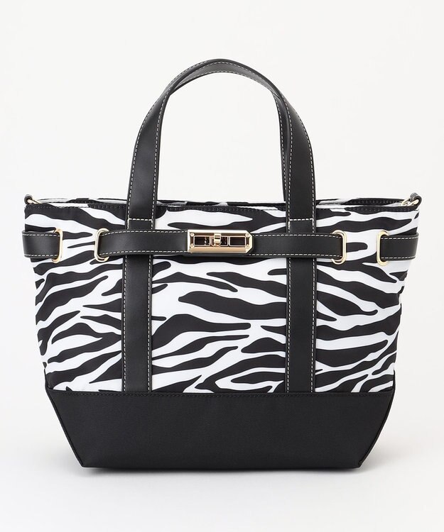 LA BAGAGERIE ベルテッド2WAYミニトート ゼブラ