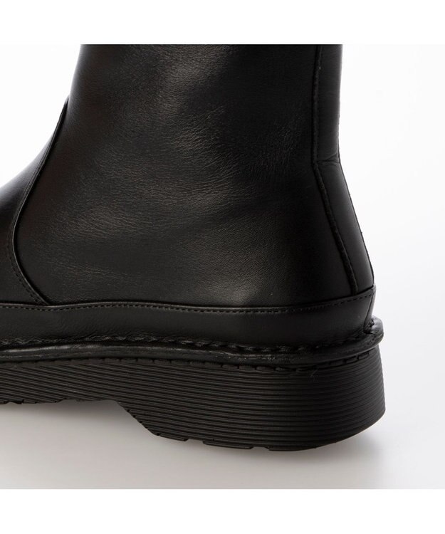 ing <ing>【WEB限定】ボリュームソールラウンドショートブーツ ブラック