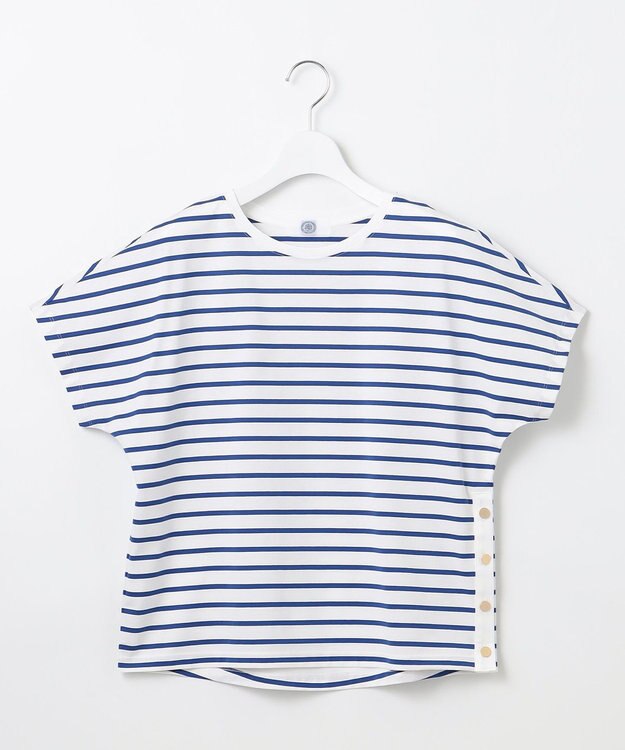 J.PRESS LADIES 【WEB限定カラーあり・洗える】ULTIM天竺ボーダー カットソー 【WEB限定カラー】オフ×ブルーボーダー系