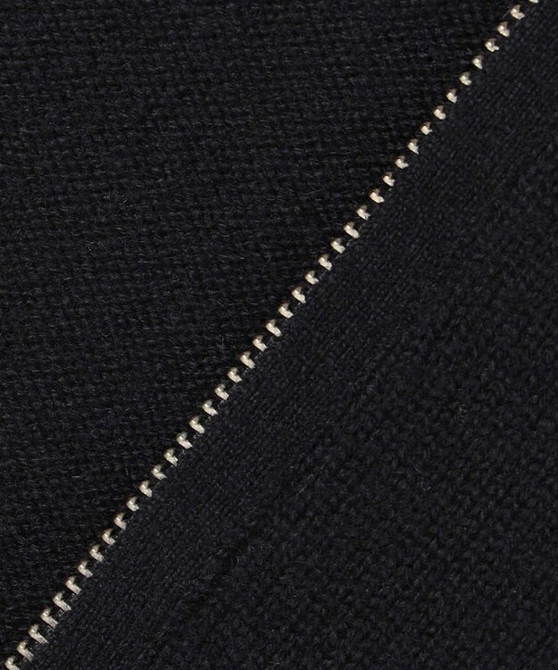 ICB L 【新色追加】ソフトカシミヤミックス ニットトラックジャケット ブラック