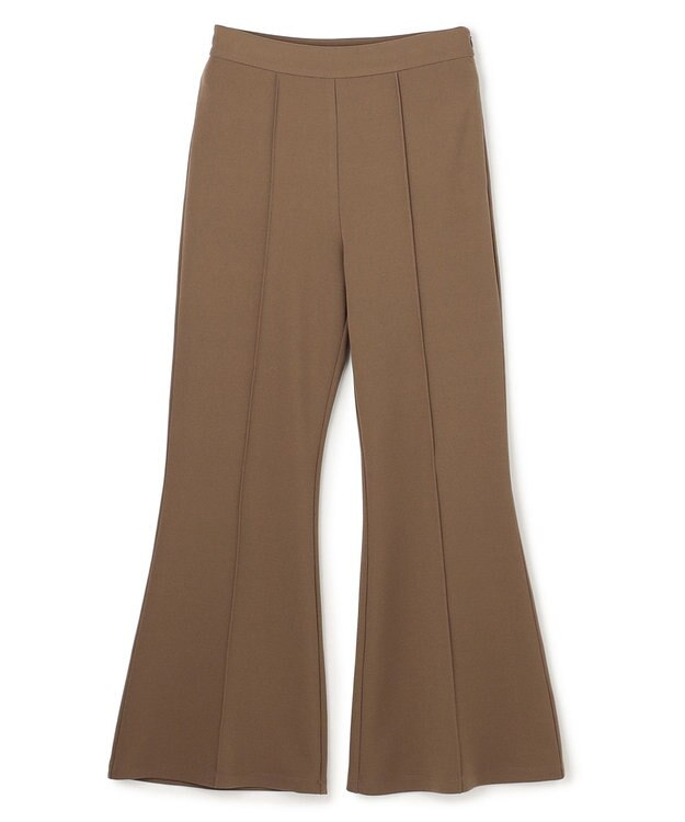 uncrave ジョーゼットダブルジャージー フレアパンツ キャメルベージュ