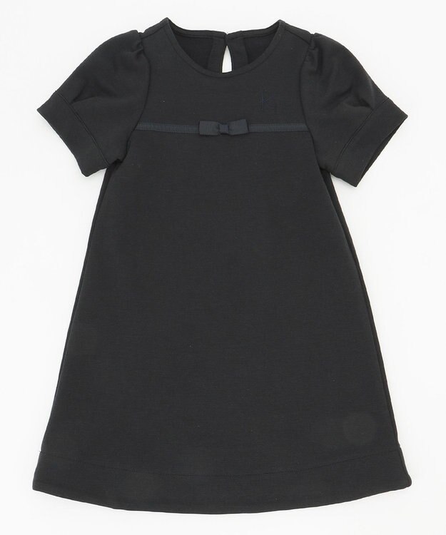 組曲 KIDS 【80-100cm】グログランワンピース ネイビー系