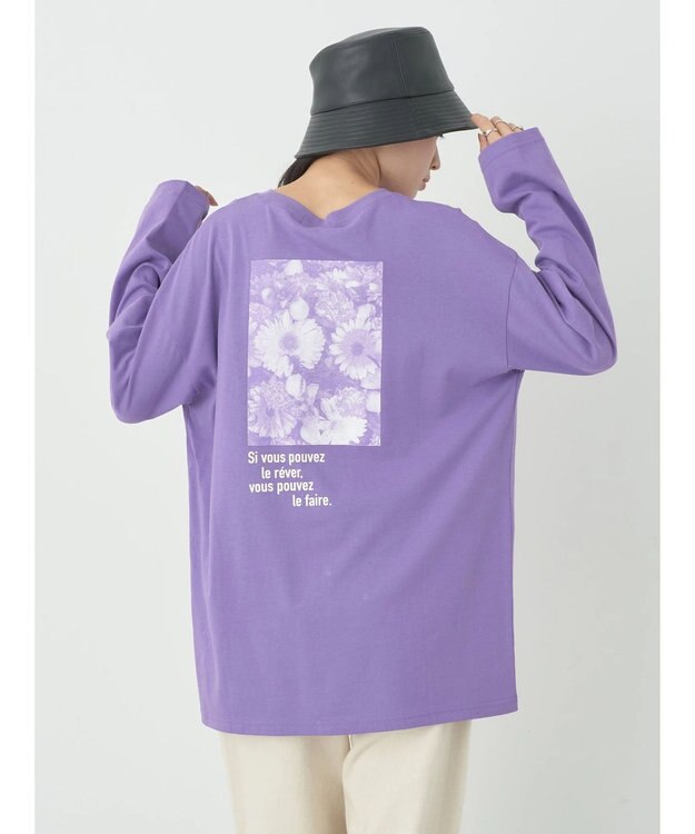 earth music&ecology Ａｕ　ｐｅｔｉｔ　ｂｏｎｈｅｕｒ　ロンＴ Purple