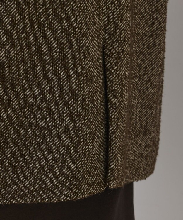 GRACE CONTINENTAL カルゼツイードダブルジャケット ブラウン