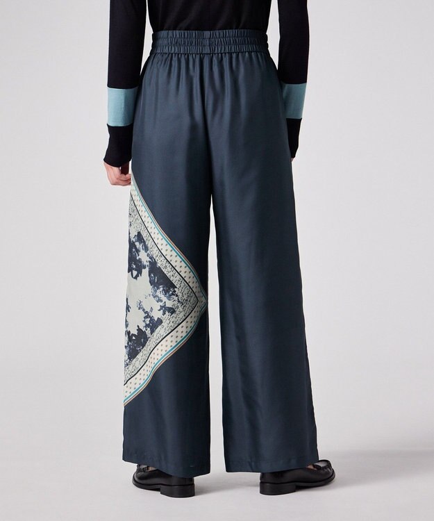 Paul Smith Travel Scarf ワイド パンツ ネイビー