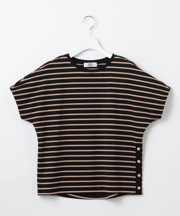 J.PRESS LADIES 【WEB限定カラーあり・洗える】ULTIM天竺ボーダー カットソー 【WEB限定カラー】ブラック×ベージュボーダー系