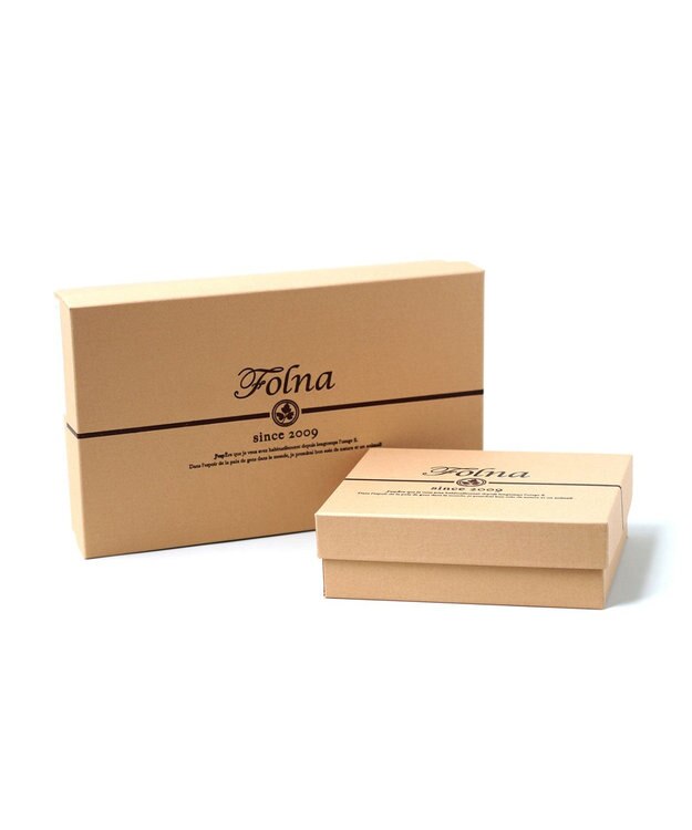 FOLNA RD ロング天溝がま口 財布 ブラック