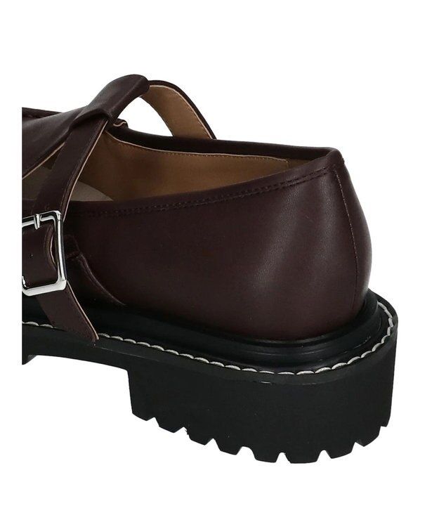 earth music&ecology ＯＲｉｅｎｔａｌＴＲａｆｆｉｃ　Ｔストラップシューズ Brown