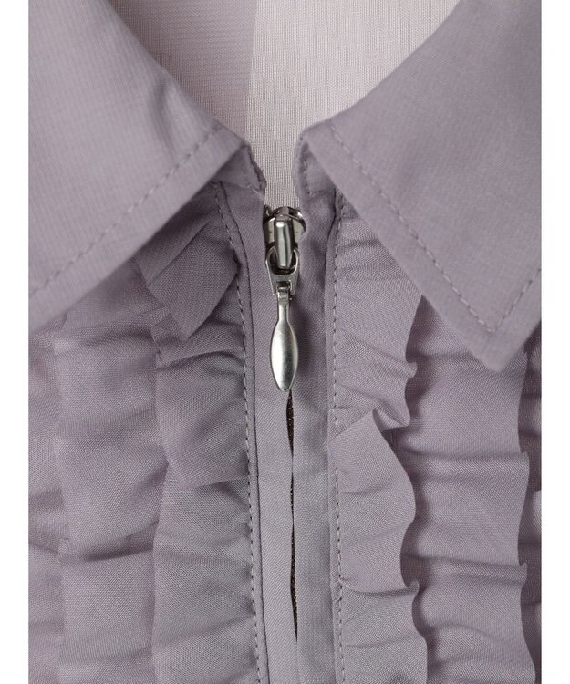 earth music&ecology フリルシャツ Lavender