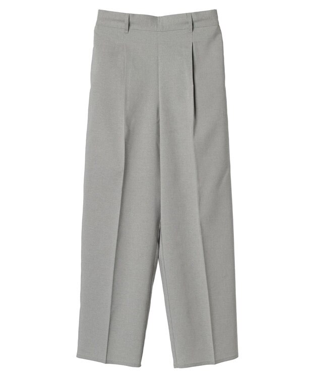 Green Parks 接触冷感　きれいシルエットパンツ（ワイド） Light Gray