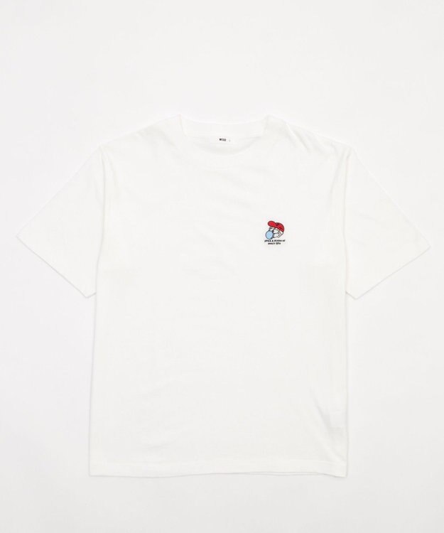 WEGO 【MLサイズ展開/綿100%】グラフィックワンポイントT（SS） ホワイトその他