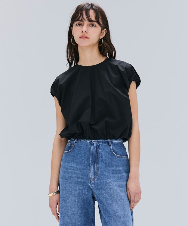 BEIGE， 【洗える/セットアップ対応】SPIGA / バルーンスリーブブラウス Black