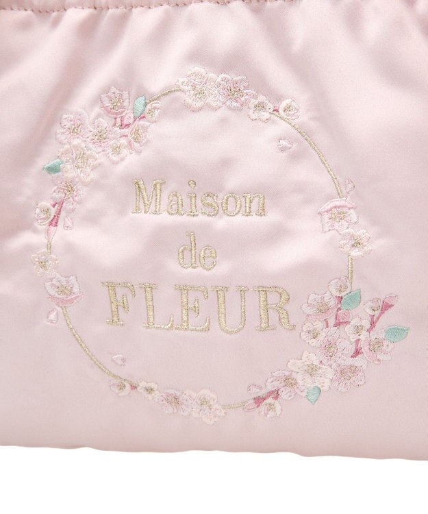 Maison de FLEUR sakuraダブルリボン2Wayトートバッグ Pink