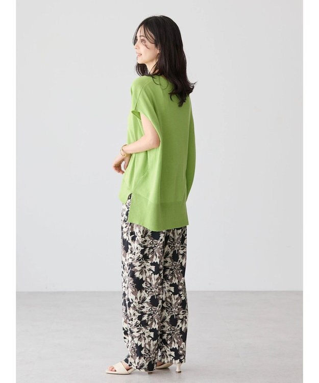 AMERICAN HOLIC 前振りニットフレンチスリーブプルオーバー Light Green