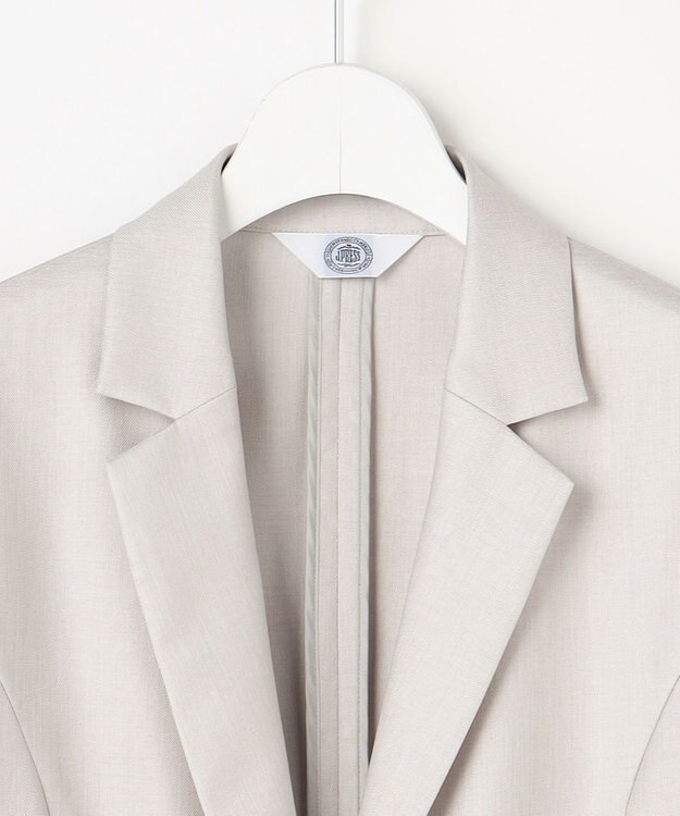 J.PRESS LADIES L OXIJEWEL ストレッチ テーラード ジャケット ライトグレー系