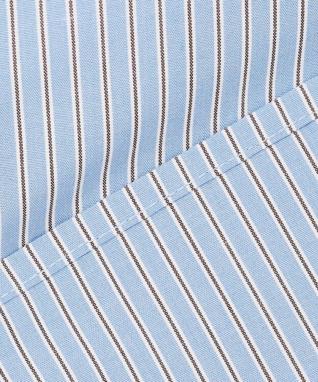 NAVE 【ReNAVE・セットアップ可/洗える/接触冷感/UVケア】コットンポリブロード クロップドシャツ サックスブルー系1