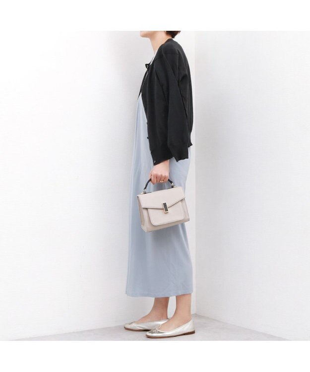 UNBILLION ペルケ perche / カブセロテート2wayショルダー ライトグレー