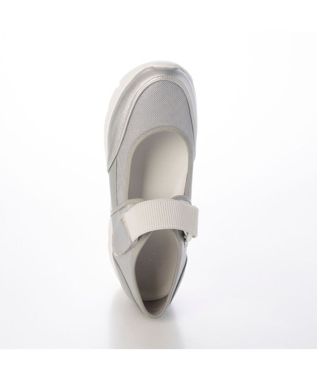 ing <ing>【WEB限定】厚底メッシュストラップスニーカー シルバー