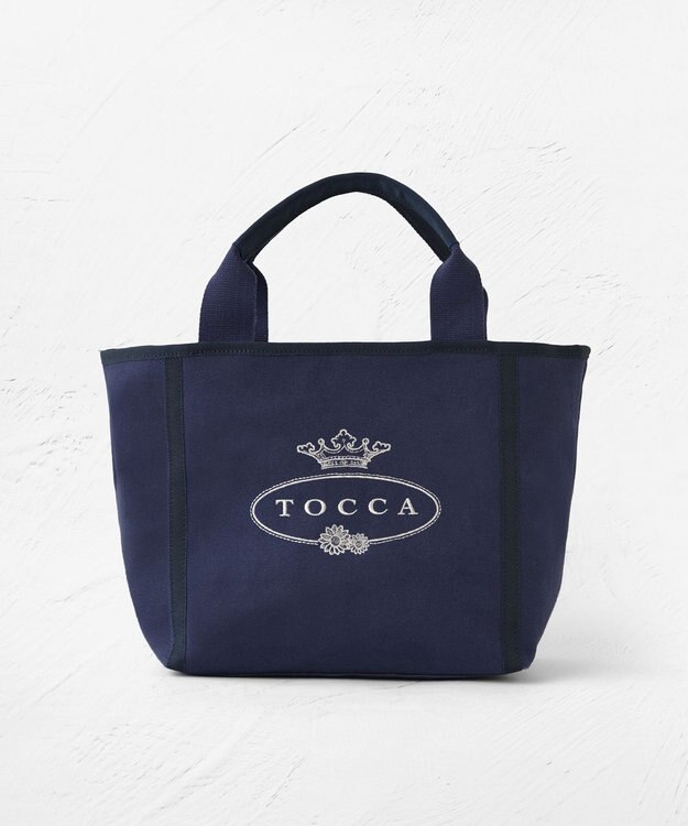 TOCCA BOW BRIDGE CANVAS TOTE トートバッグ ネイビー系