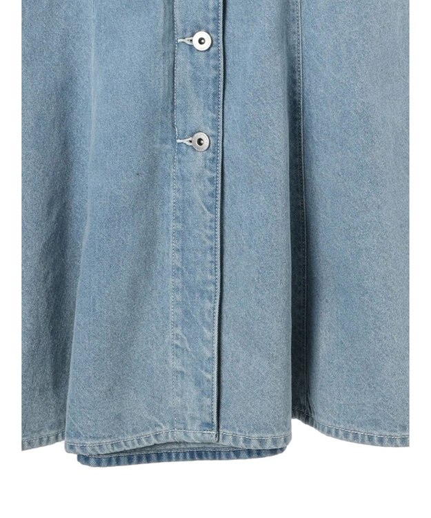 earth music&ecology ボタンキャミデニムワンピース Light Indigo