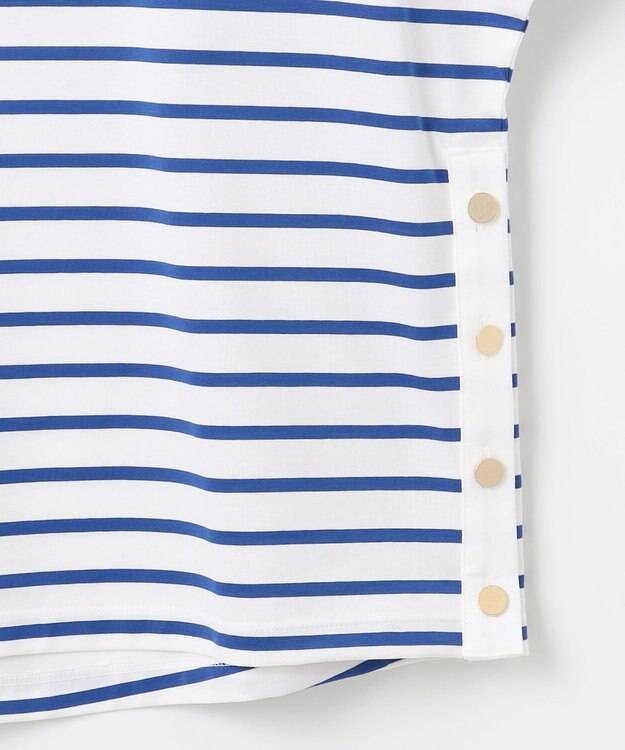 J.PRESS LADIES 【WEB限定カラーあり・洗える】ULTIM天竺ボーダー カットソー 【WEB限定カラー】オフ×ブルーボーダー系