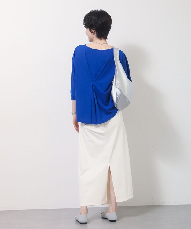 Green Parks 【優秀ブラウス】マルチ機能バックデザインブラウス Blue