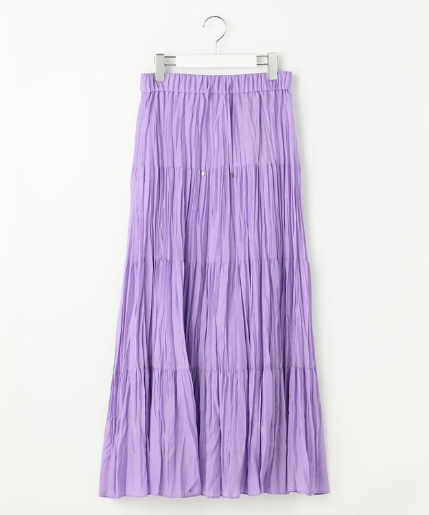 自由区 L 【17号サイズまで展開・昨年ご好評！最新デザイン】ハンドワッシャー スカート ラベンダー